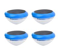 MVOSJFIE 4X Solar Floating Pool LED Lights,Waterproof RGB Color Changing Pool Lights,Pool Accessories for Pool,Pond,Spa,Hot Tub