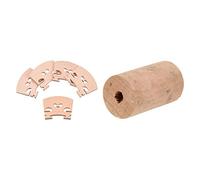 MVOSJFIE 5 Pcs Maple 4/4 Full Size Violin Bridge & 1Pcs Flute Corks Flute Head Joint Cork for Flute Musical Intrument Accessories