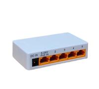 MVOSJFIE 5 Port 100Mbps POE Extender Network Switch Repeater Support IEEE802.3af/At/Bt 100m for POE Switch NVR IPC