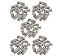 MVOSJFIE 50Pcs Straight Metal F Type Female to TV PAL Male Connector Adapter