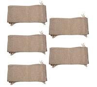 MVOSJFIE 50Pcs Wine Bags, 14 x 6 1/4 Inches Hessian Wine Bottle Gift Bags with Drawstring
