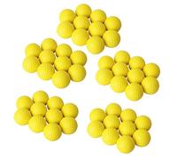 MVOSJFIE 50Pcs Yellow Soft Elastic Indoor Practice PU Golf Ball
