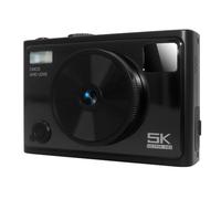 MVOSJFIE 5K Digital Camera for Photography Compact Digital Camera Front and Rear Dual Lens Camera Autofocus Selfie Camera Black