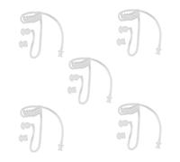 MVOSJFIE 5X Earphone Accessories Transparent Coil Acoustic Air Tube Earplug for Two-Way Radio Walkie Talkie Earpiece Headset