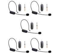 MVOSJFIE 5X New 2 in 1 Handheld UHF Wireless Microphone Professional Head-Wear Mic Volume Amplifier for Speech Teaching