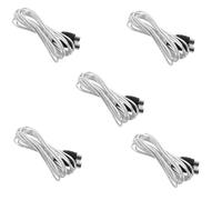 MVOSJFIE 5X Newest 3 Meter 10ft MIDI Extension Cable 5 Pin Plug Male to Male Connector Silver