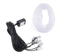 MVOSJFIE 6 in 1 RGB LED Atmosphere Car Light Interior Ambient Light Fiber Optic Strips Light By App Control DIY Music 8M Fiber