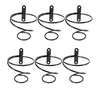 MVOSJFIE 6Pack Simple Single Bottle Wall-Mounted Wine Rack, Wine Bottle Display Rack, Metal Hanging Wine Rack