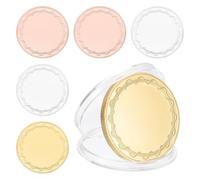 MVOSJFIE 6pcs Blank Coins for Engraving, 40mm Coin Blanks -Engraving Blanks Custom Challenge-Coins Polished Metal Disc Mixed