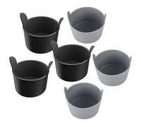 MVOSJFIE 6pcs Silicone Egg Mold for Air Fryer Non Stick Silicone Ramekins for Air Fryer Egg Cup for Baking Cooking Kitchen Gadget