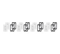 MVOSJFIE 8-Pack Brush Wall Plate with Single Gang Low Voltage Mounting Bracket Cable Pass Through Insert for Speaker Wire