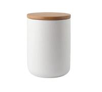MVOSJFIE 800ml Ceramic Storage Jar Bamboo Lid Storage Bottles Grains Tea Leaf Coffee Beans Candy Food Jar Spices Sugar Container