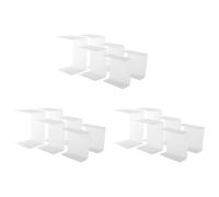 MVOSJFIE Acrylic Display Risers, Clear Rectangle Stands Shelf for Display 18Pcs