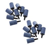 MVOSJFIE Aquarium Fish Tank Mineral Bubble Air Stone Oxygen Diffuser Gray 24mm x 15mm 20 Pcs