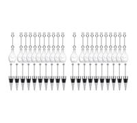 MVOSJFIE Beadable Wine Stoppers Beadable Beer Opener Set 20 Decorative Beaded Wine Bottle Stopper 20 Alloy Reusable Bottle Opener