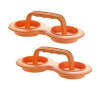 MVOSJFIE Burger Patty Maker Non-Stick Hamburger Kit Burger Maker Meat BeefVeggie Hamburger Mold for Kitchen Orange