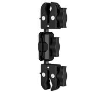 MVOSJFIE Camera Clamp Mount Super Clamp Adapter Double Head Multifunction Holder for Motorcycle Bicycle Camera Mounts 9cm