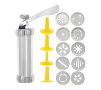 MVOSJFIE Cookie Biscuit Maker with 10 Decorative Stencil Discs Cake Mold Pastry-Syringe Muffin Dessert Easy Use