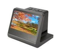 MVOSJFIE Digital Film Slide Scanner with 5-Inch LCD Screen Black ABS Converts 135mm 110 126 and Super 8 Films Slides Negatives to High Resolution 48MP JPEGs
