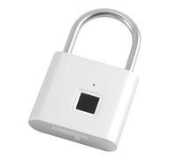MVOSJFIE Fingerprint Padlock,Portable Anti-Theft USB Charging Fingerprint Lock for Lockers, Suitcases, Backpacks Etc Can Support
