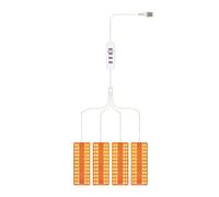 MVOSJFIE Full Spectrum Plants Grow Light Auto On/Off LED Lamp Sunlight Quantum Grow Lamp 4 Skewers