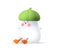 MVOSJFIE Kawaii'S Little Vegetable Chicken Little Night Light Bedroom Cute Atmosphere Light Green