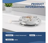 MVOSJFIE L10 Movement 4 Needles 12 O'Clock Position Energy Pointer 6 O'Clock Small Seconds Automatic Mechanical
