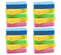 MVOSJFIE Large Cellulose Sponges,Kitchen Sponges for Dish, Duty Scrub Sponges,Non-Scratch Dish Scrubber Sponge 20 Pcs