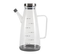 MVOSJFIE Large High Borosilicate Glass Oil Bottle for Cooking,25Floz Oil and Vinegar Dispenser Cruet with Non-Slip Silicone Base
