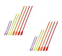 MVOSJFIE Mini Silicone Spatulas, 16 Pack Small Silicone Makeup Spatulas Last Drop Spatula Scrapers Mini Jar Scraper for Kitchen