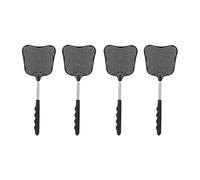 MVOSJFIE Mosquito and Fly Killing Plastic Fly Swatter Retractable Stainless Steel Rod (4 Pack)