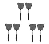 MVOSJFIE Mosquito and Fly Killing Plastic Fly Swatter Retractable Stainless Steel Rod,for Indoor and Outdoor Use (6 Pack)