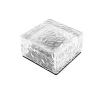 MVOSJFIE Outdoor Waterproof Solar Lights Led Ice Brick Lamp Stair Step Paver Lamp Yard Patio Lawn Garden Decoration Light E