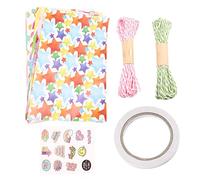 MVOSJFIE Rainbow Birthday Wrapping Paper,Kids Gift Recyclable Birthday Women Girls Boys,for All Gift Wrap Decoration Occasions