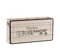 MVOSJFIE Retro Wooden Tableware Storage Box Tabletop Knife Fork Chopsticks Spoon Storage Rack Home Kitchen Cabinet Organizer