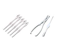 MVOSJFIE Seafood Cracker Pick Set 2Pcs Stainless Steel with Crab Crackers Picks Spoons Stainless Steel Crab Peel Shrimp Tool