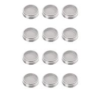 MVOSJFIE Set of 12 Stainless Steel Sprouting Jar Lid Kit for Superb Ventilation Fit for Wide Mouth Jars Canning Jars
