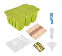 MVOSJFIE Silicone Popsicle Mold,Frozen Popsicle Mold Maker for Popsicle Ice Cream DIY,with 50PCS Popsicle Sticks Popsicle Bags