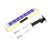 MVOSJFIE Solar Lights Solar Flashing Red and Blue Roadblock Lights Construction Signal Lights,White Shell Warm Light