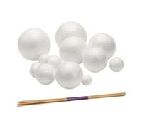 MVOSJFIE Solar System Project Kit, PlanetModel Crafts 14 Mixed Sized Polystyrene Spheres Balls for School Science Projects