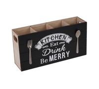 MVOSJFIE Spoons Silverware Wooden Cutlery Box Utensil Storage Holder Flatware Kitchen Counter for Kitchen and Home B