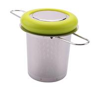 MVOSJFIE Tea Infuser Stainless Steel Tea Strainer Folding Handle Tea Filter Extra Fine Mesh Strainer Brewing Basket (Green)