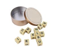 MVOSJFIE The Crossword Game Multi Functional Dice Letter Collage Travel Portable Spelling Game Crossword Puzzle B