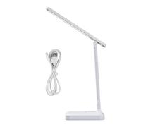 MVOSJFIE Three-Color Portable Small Desk Lamp USB Battery Dual Power Supply Battery Operated Rechargeable Desk Light Touch Folding Desk Lamp A