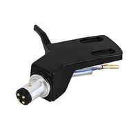 MVOSJFIE Turntable Headshell Aluminium Alloy Headshell Record Turntable Needle Replacement Phono Stylus Cartridges Rack Black