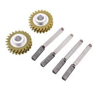 MVOSJFIE W10112253 9706416 Motor Brush W10380496 4162897 Mixer Worm Drive Gear for Stand & 2 Pair of Motor Brushes