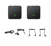 MVOSJFIE Wireless Lavalier Microphone One to One Smart Pairing Recording Microphone Professional Noise Canceling Microphone Easy to Use
