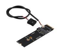 MVOSJFIE Wireless M.2 E Key Slot to M.2 M Key Wifi Bluetooth Adapter for AX200 9260 Bcm94352Z Card NVMe PCI Express SSD Port