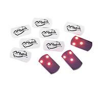 MVP Disc Golf Flat LED Tri-lite Disc Golf Lights (Pack of 10) (Red)
