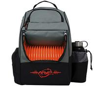 MVP Disc Sports Shuttle Disc Golf Backpack Bag (Gray/Orange)